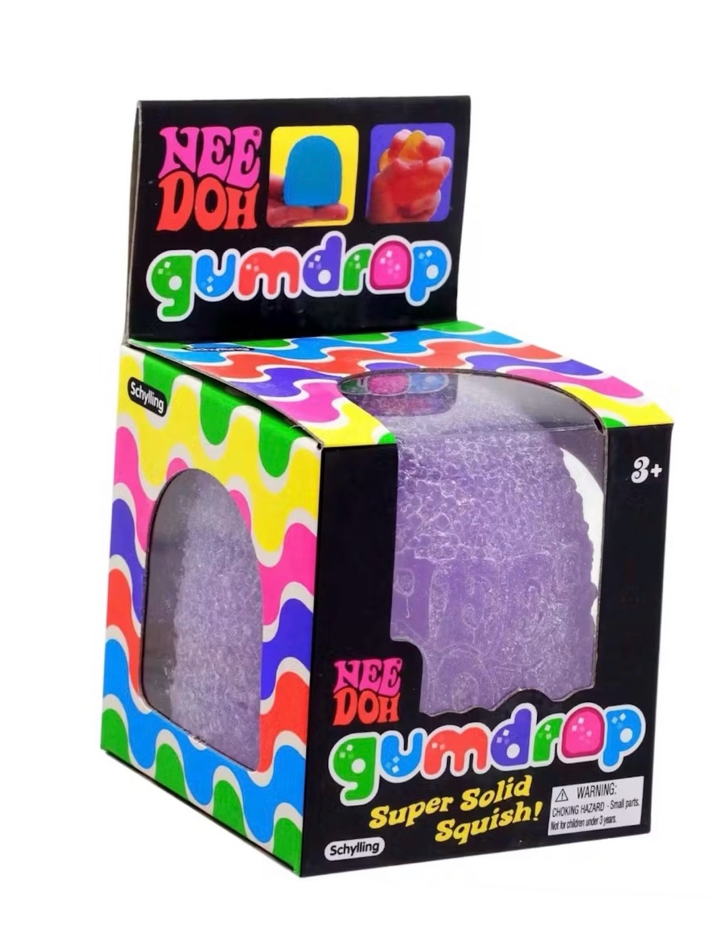 Gumdrop Super Solid Squish! Purple Kids Toy
